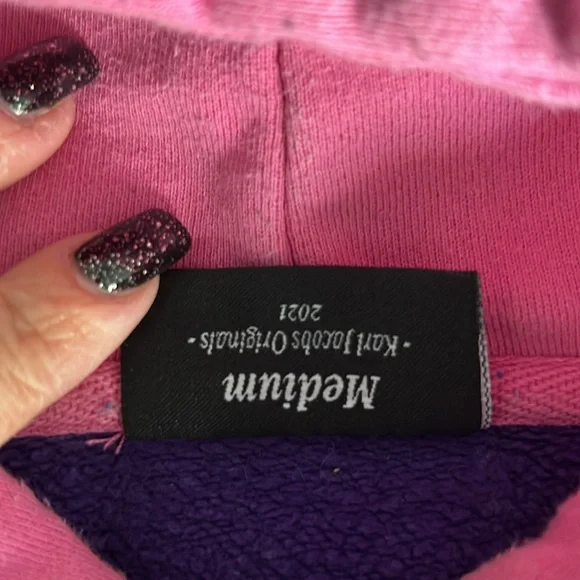 Limited Edition Karl Jacobs multi colored hoodie - Picture 3 of 4